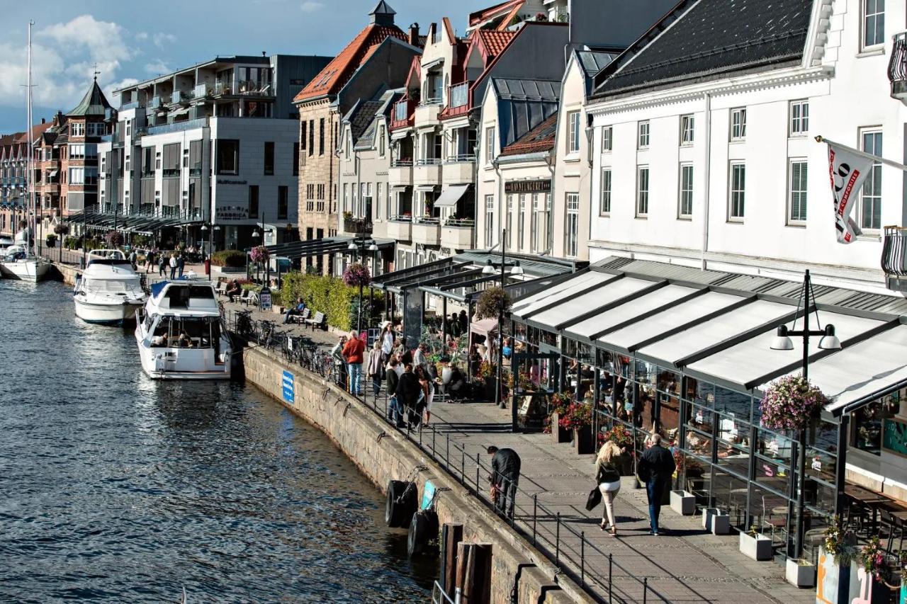 Moderne Leilighet Midt I Sentrum Av Fredrikstad Bagian luar foto